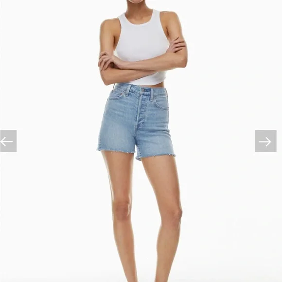Aritzia Denim Forum 50s Arlo Mid-thigh Denim Shorts - Picture 9 of 9